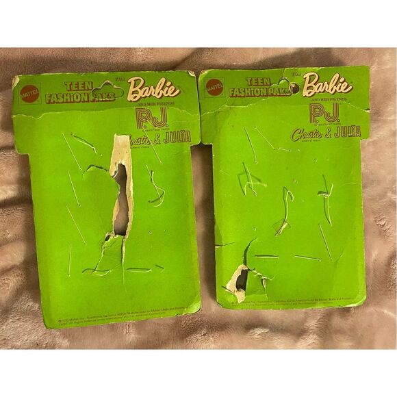 Vintage 1970 Mattel Barbie Teen Fashion Paks Bead Buttons zippers 2 packs Opened - Picture 8 of 8